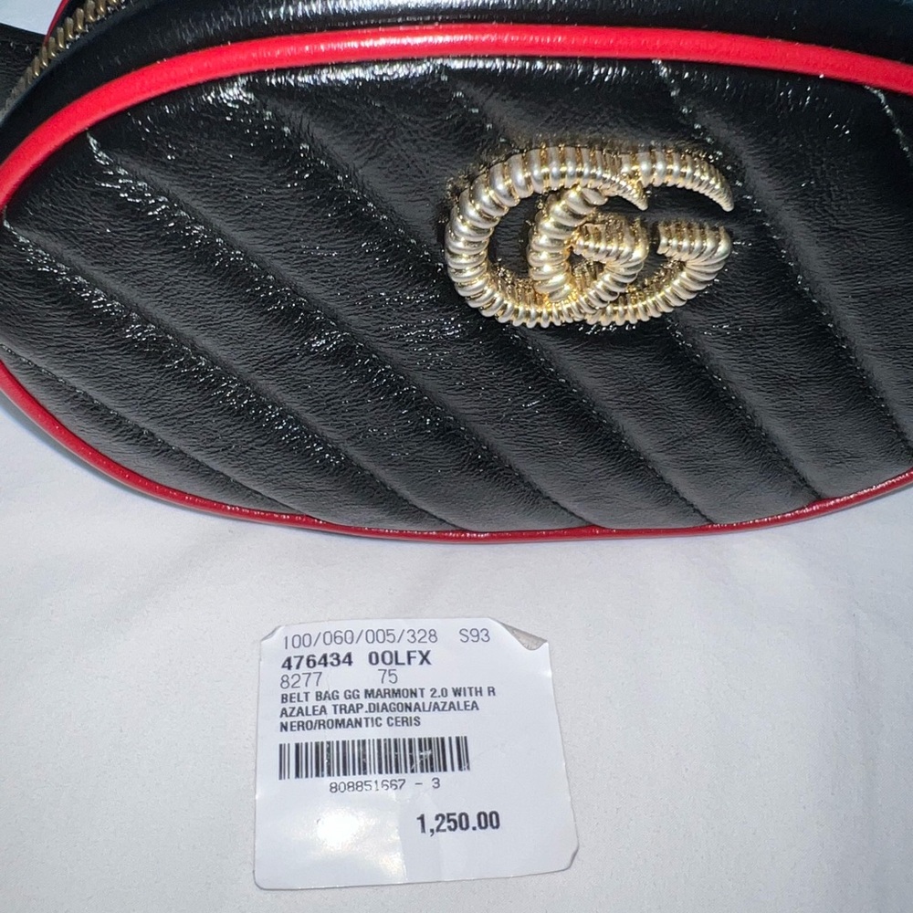 Gucci Marmont Leather Belt Bag - Picture 2 of 9